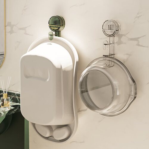 Juyi light luxury suction cup basin hook storage rack basin hanging basin bathtub bathroom punch-free wall-mounted