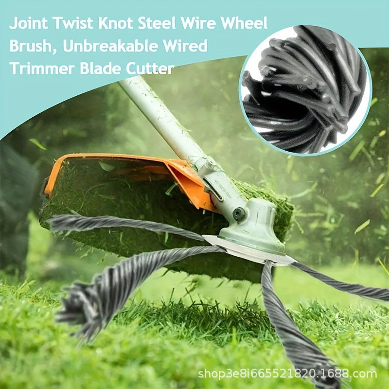 Lawn mower steel wire weeding blade 6inch grass cutting head weeding disc garden accessory blade