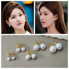 许妍同款施家高质感珍珠爆款复古气质大气高级感新中式耳钉耳饰女