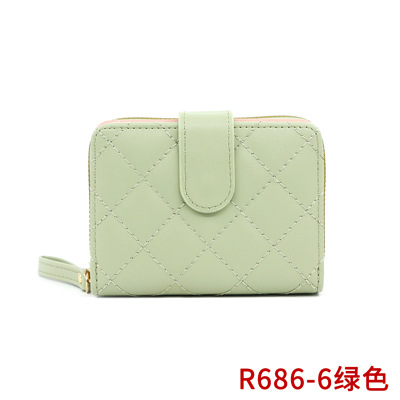 Comercio transfronterizo mayorista bolsa de cambio de moda damas órgano tres plegables multi-tarjeta cartera funcional bolsa de tarjetas conveniente monedas