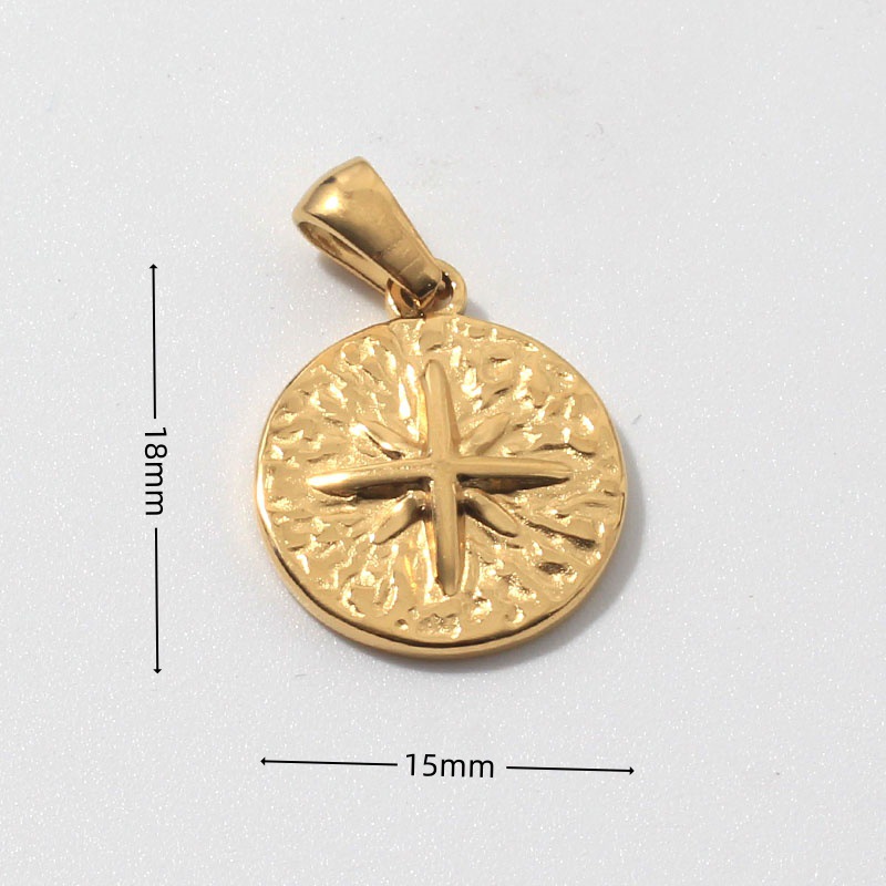 600g Weight Pendant Jewelry Making Type 18K Gold Plated Plating Material No Chain Chain Material 1 Piece Quantity Daily Occasion 304 Stainless Steel Material Sun, Devil's Eye, Moon Pattern All Seasons Season Women's Gender Polished Finish Plating Design Vintage Style Style 1 Piece 304 Stainless Steel 18K Gold Plated Sun Devil's Eye Moon Polished Pendant 11