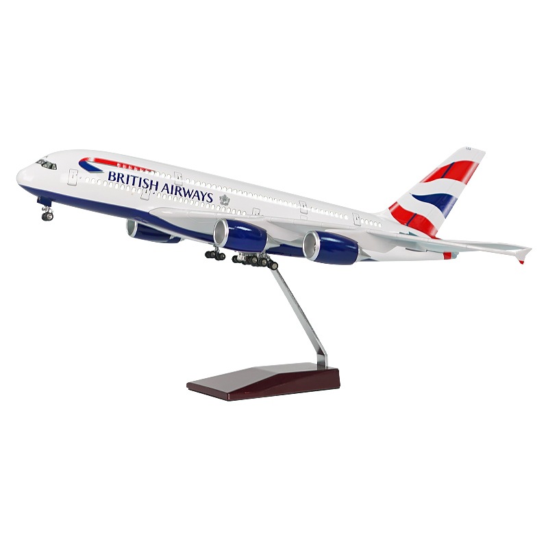 Emirates Scale 1:160 46cm A380 Emirates Modelo de avión de simulación ligera