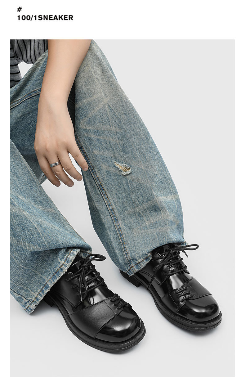 ShoeVault Herren Leder 2025 Neue Casual Herbst Britische Business Formale Hochzeit Square Toe Derby Schuhe_voghion.com