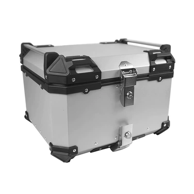 Pure Silver/Black Quick-Release, Motorcycle trunk