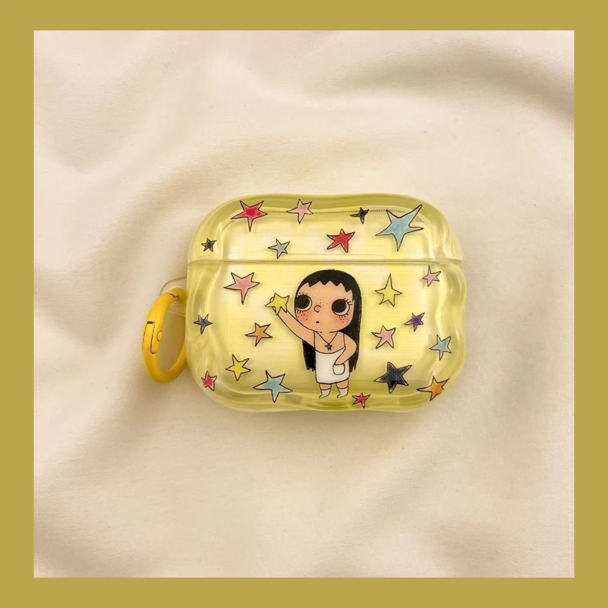 Pantalla completa Star Xiaoyu es adecuado para AirPods 4 generación, estuche de protección Bluetooth Airpodspro3 / 2 auriculares 5 generación