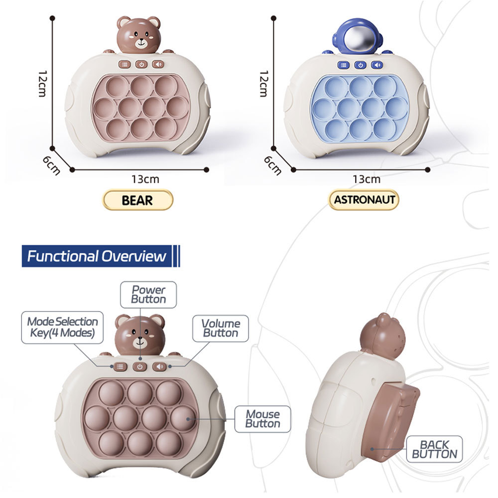 Descompresión ocasional de los niños máquina de juego de empuje rápido juguete sensorial empuje rápido juego de rompecabezas