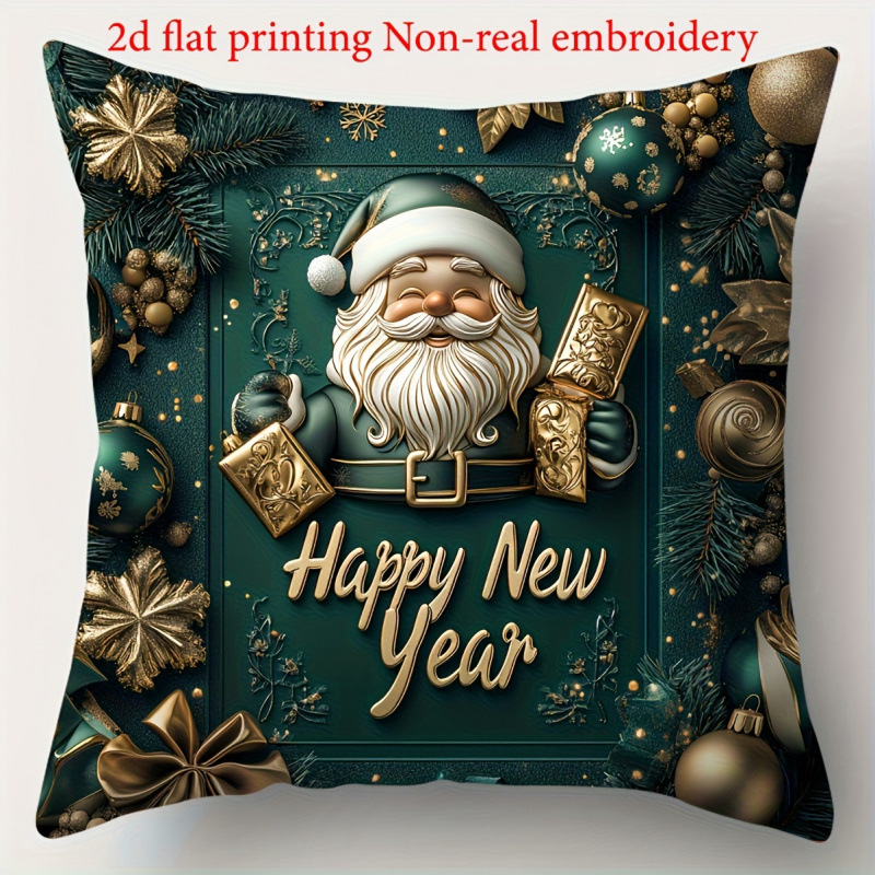 Navidad encontrada explosión abrazo funda de almohada festivales conejo alce decoración sofá atmósfera sensación de lino funda de cojín al por mayor image 8