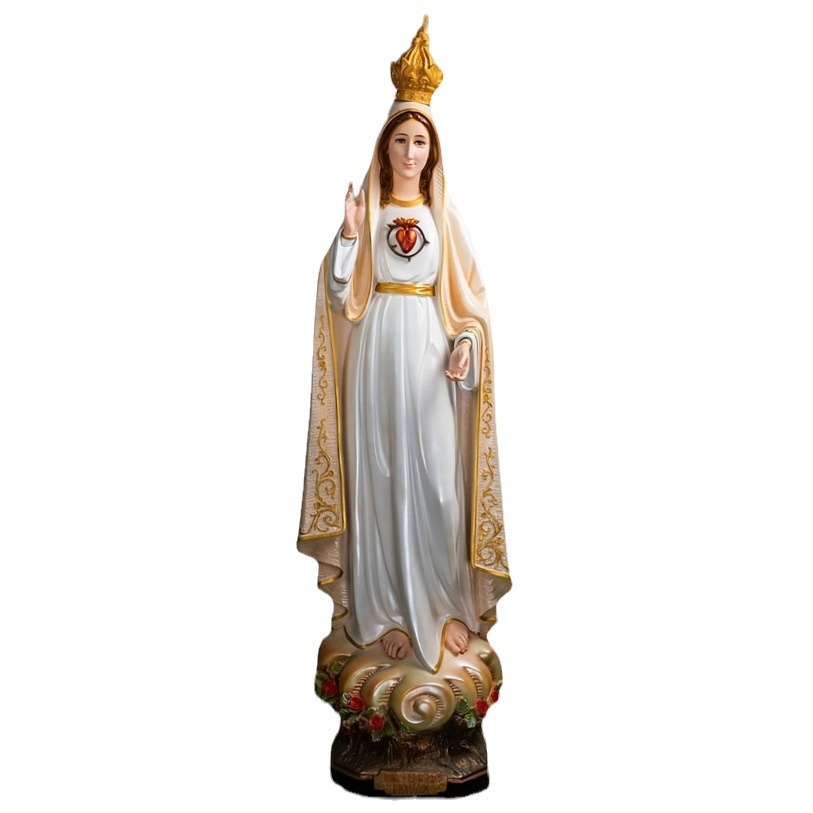 EXPRESSIÓN DEL POS 160cm Ornamento de la Virgen de José una estatua de la familia decora la sala de estar de la figura principal