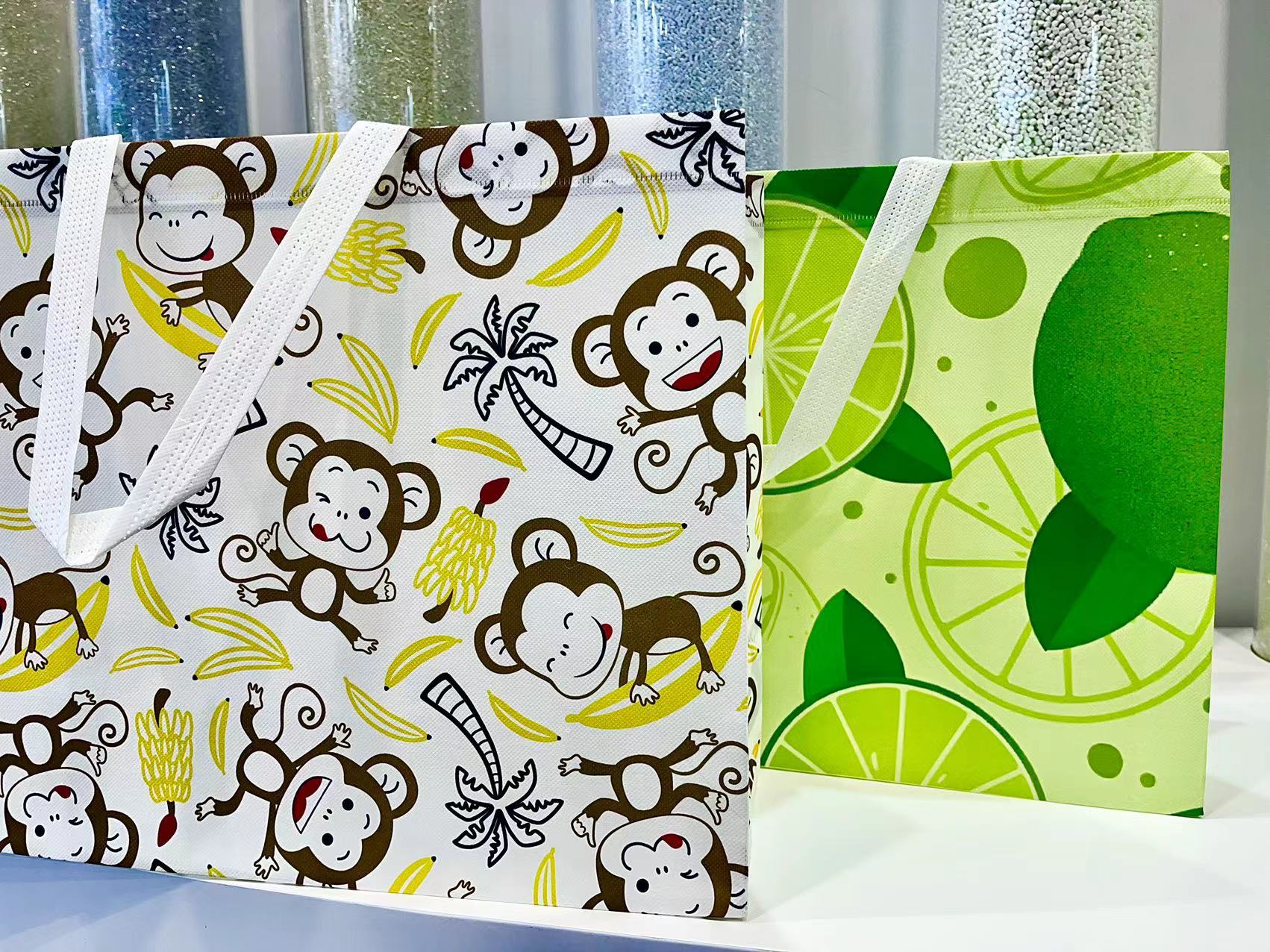 环保袋用无纺布 再生涤纶纺粘 RPET无纺布 可乐瓶无纺布 热转印布