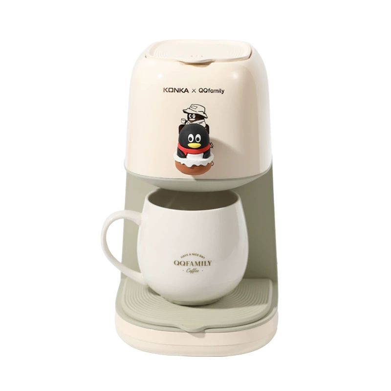 Китайский текст: Coffee machine Homes semi -automatic small office brewing flower tea machine American machine QQ joint coffee