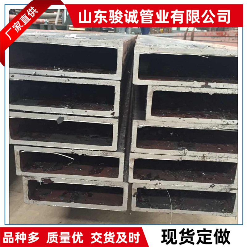 喷砂 抛丸除锈 Q355直缝方管  喷砂 喷防锈漆 Q355B直缝方矩管