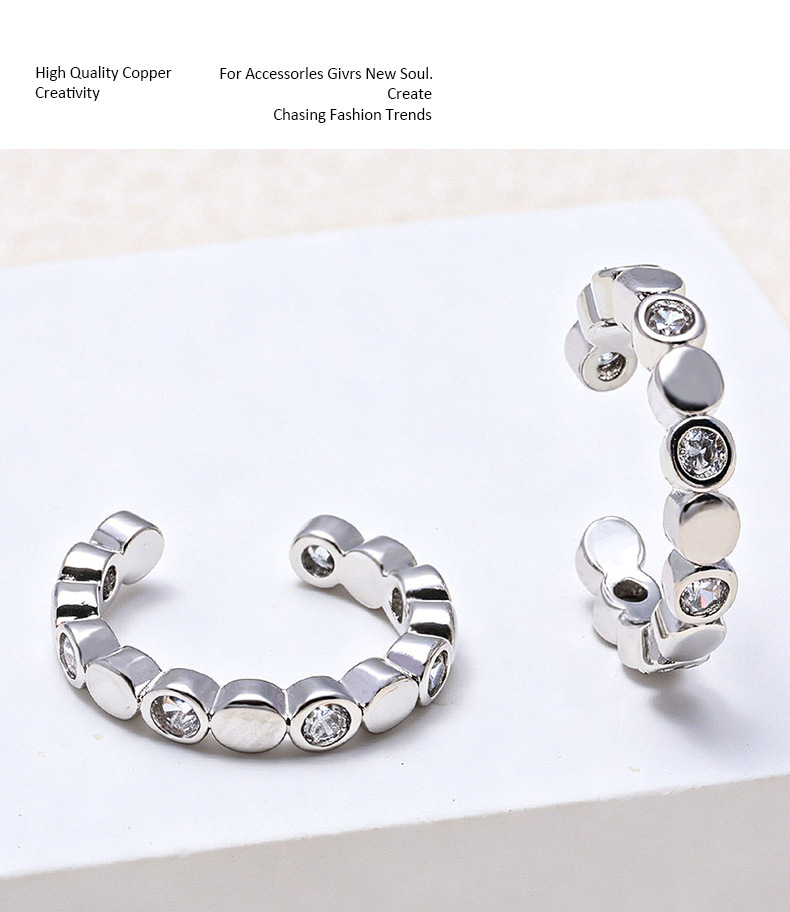 Orecchini a clip design alveare per donna gioiello minimalista_voghion.com