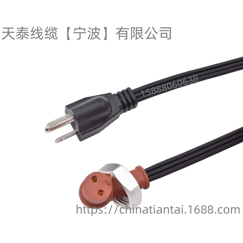 美国美规柴油发动机加热器线引擎 美标鬼插重型浸入式替换电源线