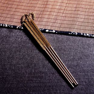 Purely Handmade Brass Chopsticks, Carbon Copper Chopsticks, Charcoal Olive Carbon, Walnut Carbon Tea Ceremony Accessories, Charcoal Safety Zero Tolerance