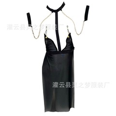 情趣內衣性感網紗透視制服誘惑露乳免脫激情衣服女血滴子1195