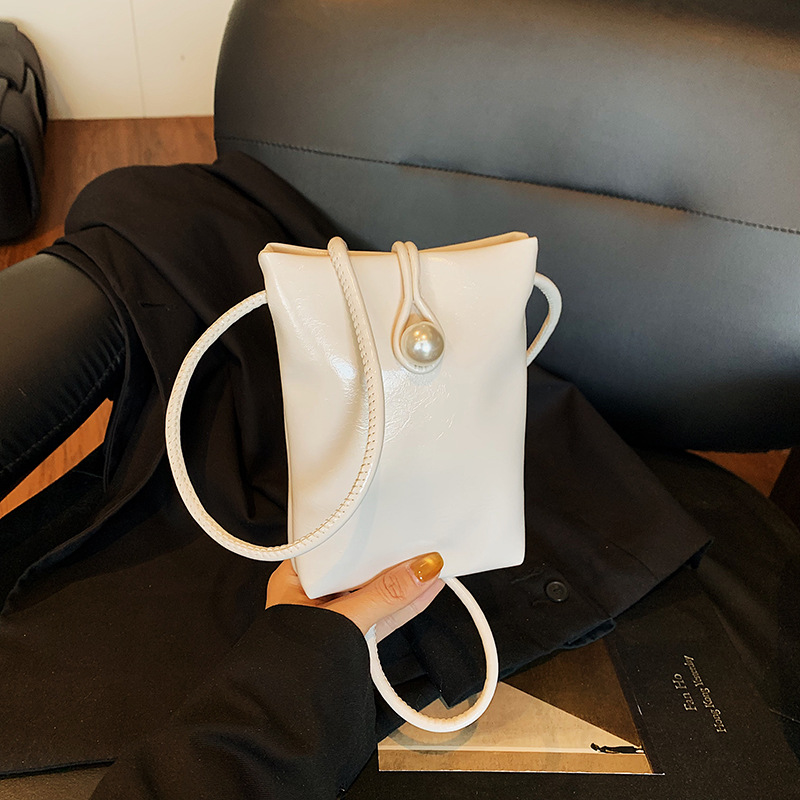 Super nicho mini bolso de teléfono móvil para mujeres 2026 nuevo estilo de verano estilo extranjero color sólido bolso de hombro