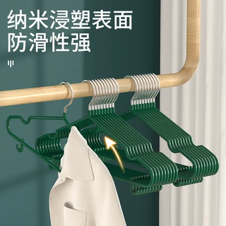 家用铁艺防滑衣架服装店金属衣撑子成人儿童晾衣架素色防滑挂衣架