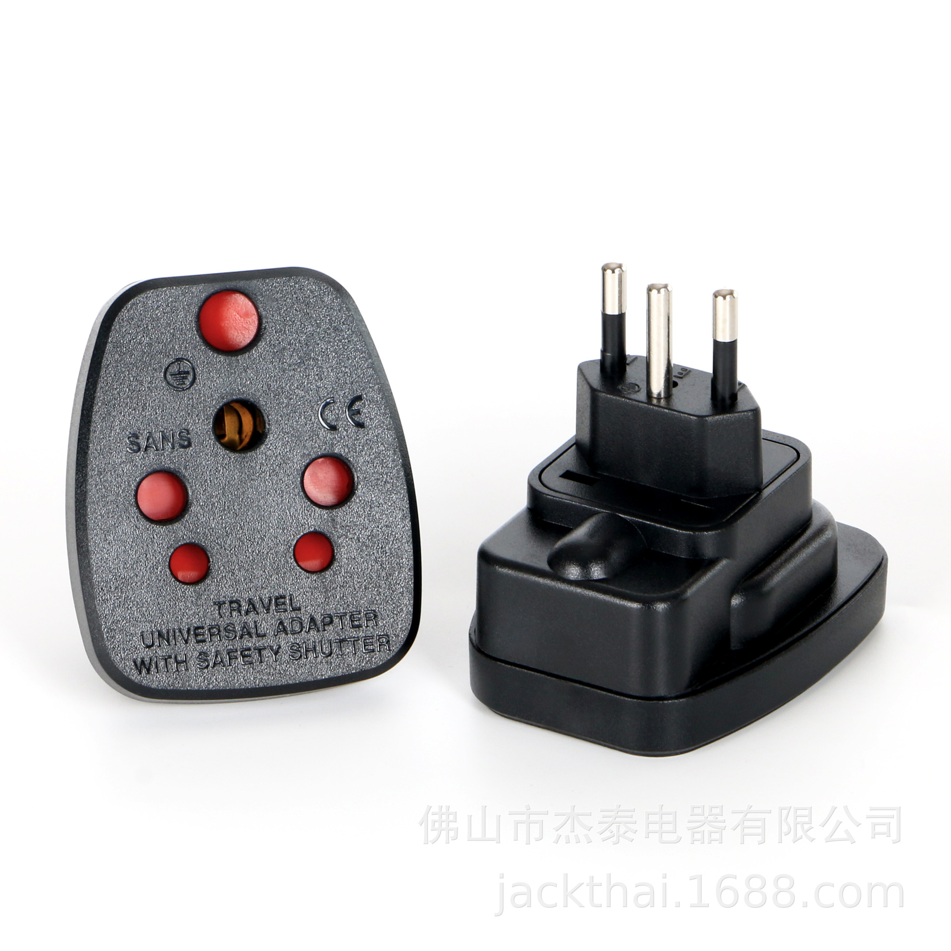 SANS-11A-1大南非插座转巴西插头,嵌入式巴西转换器,印度转巴西头