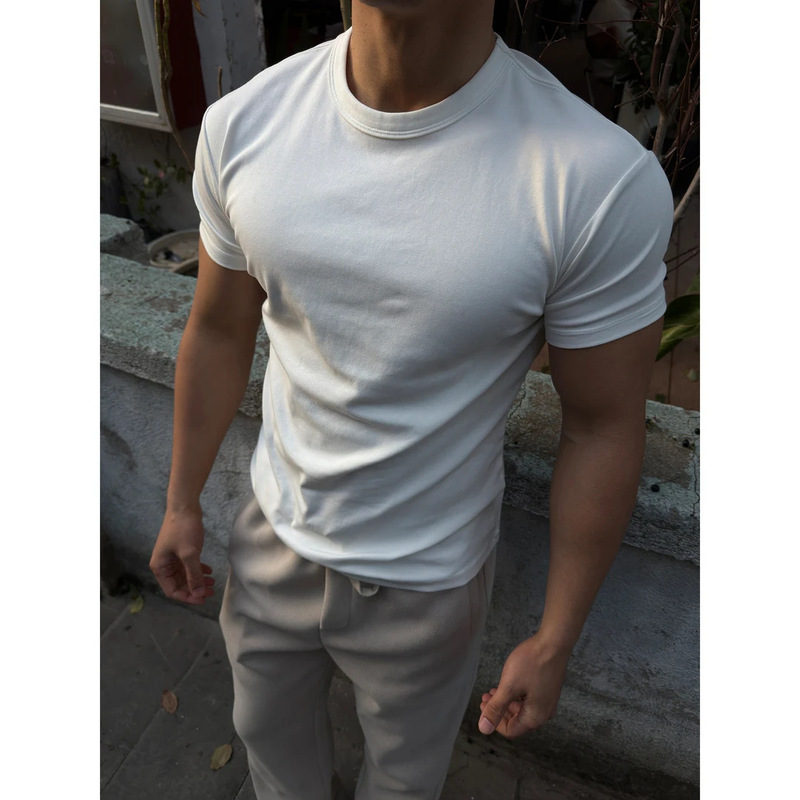 GTAL26SS American casual G02 style waist-cinching T-shirt 280g outdoor round-neck short-sleeve solid color stretch top GTAL26SS American casual G02 style waist-cinching T-shirt 280g outdoor round-neck short-sleeve solid color stretch top