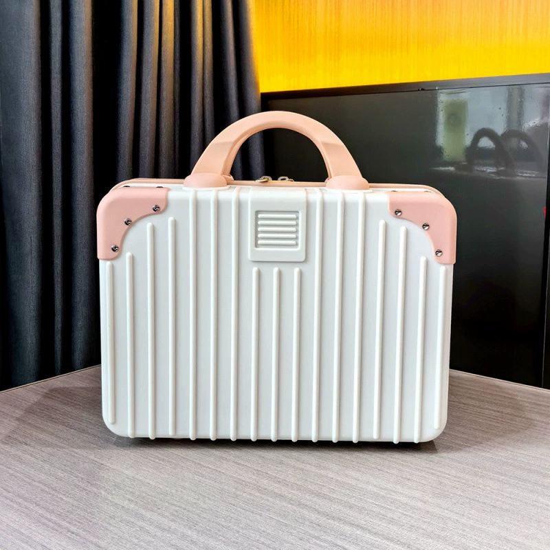 Capacious cosmetic bag, handheld storage system for traveling, box, suitcase