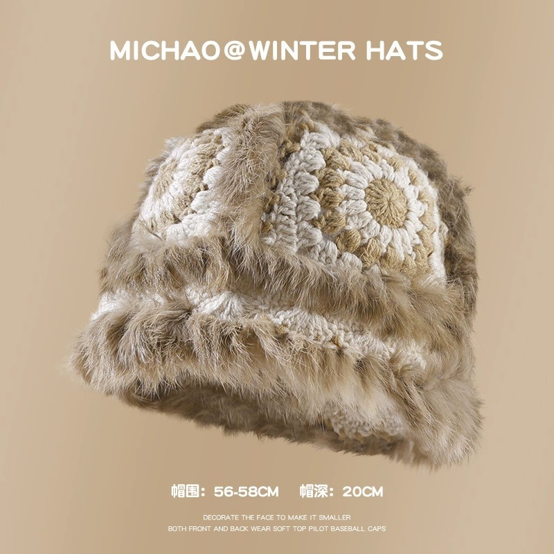 Khaki five-flower lion dance hat