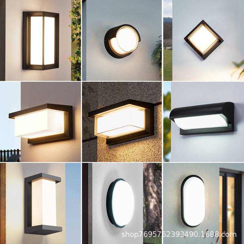 Outdoor Wall Lamp Waterproof Villa Courtyard Terrace Eaves Yard Gate Lighting Outdoor Door Headlight Cross-Border Wholesale