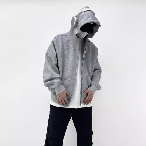 Cleanfit Hooded Sweatshirt 500g Heavyweight Boxy Cut Zipper Pullover Vibe Style Outerwear