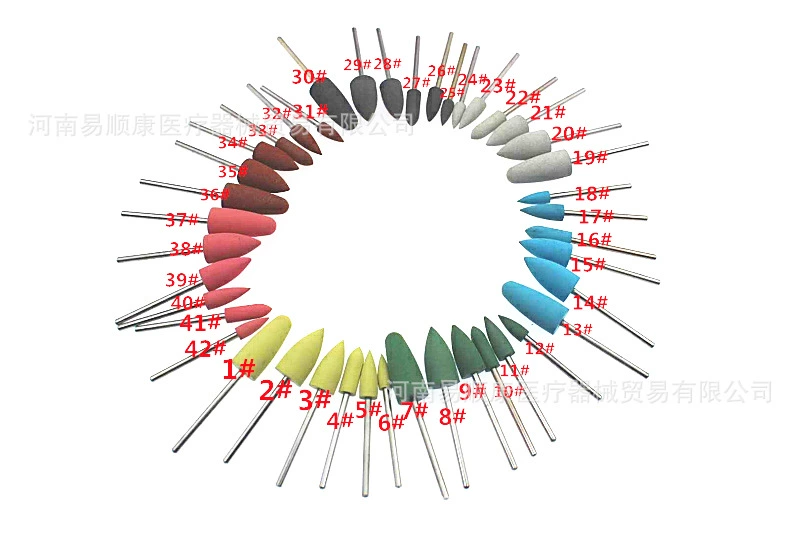 Стоматологическая силиконовая резиновая Шлифовальная головка силиконовая полировальная Шлифовальная головка металлическое дерево Чжи полировка