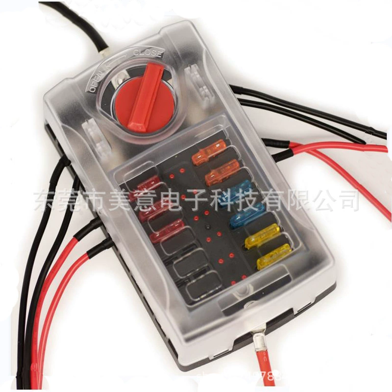 12-контактный блок предохранителей для автомобильной яхты New Energy 12-24V вставной сейф с блоком предохранителей переключателя
