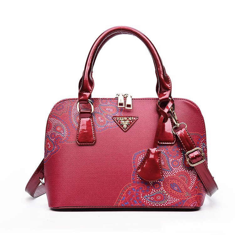 New trendy printed shell bags, European and American women's bags, single-shoulder crossbody hand-held women's bags, cross-border one-piece delivery worldwide undefined
