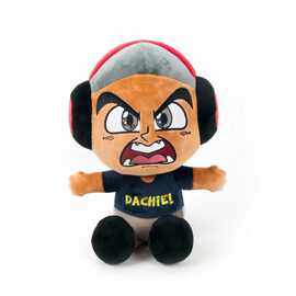 跨境新品dashie plushie 游戏周边耳机男毛绒公仔玩偶