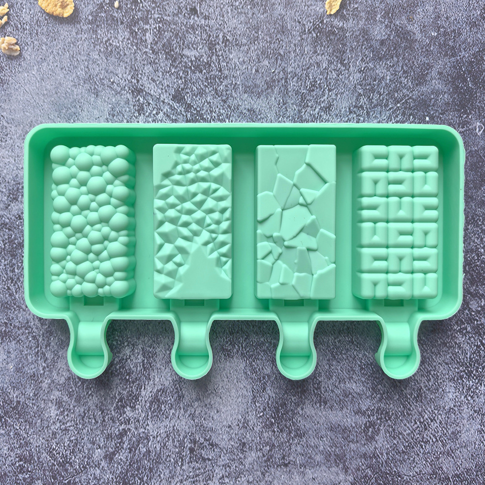 4 forma de burbuja helado 227 molde de silicona pastel helado pudín molde de postre jabón utensilios