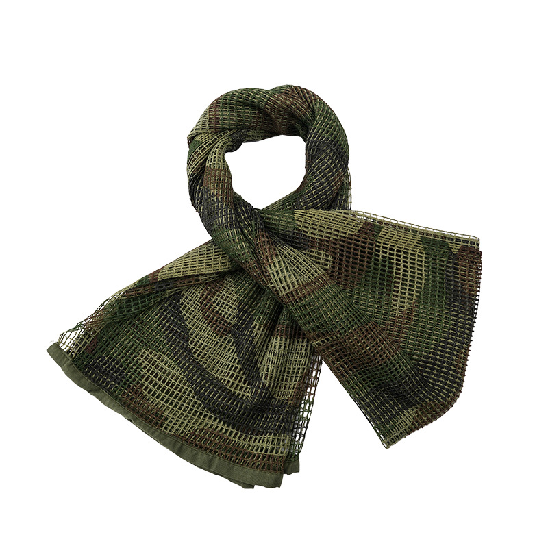 Sniper jungle camuflaje escondido bufandas tácticas transpirables largas bufandas de cuello del desierto velo turbante multipropósito