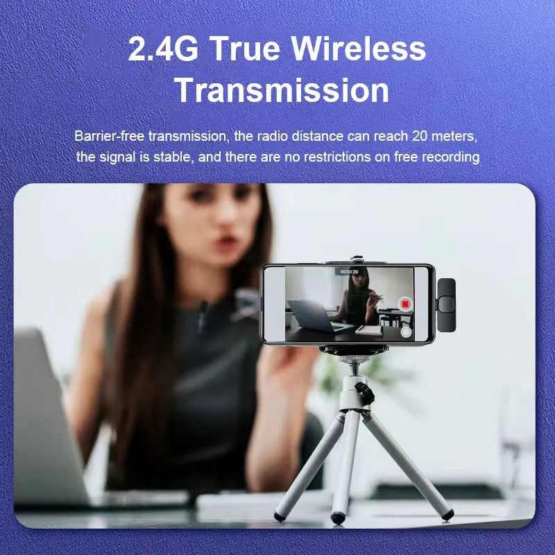 Transfronterizo de comercio electrónico inalámbrico Lavalier micrófono clip de collar inalámbrico micrófono K9 uno a dos