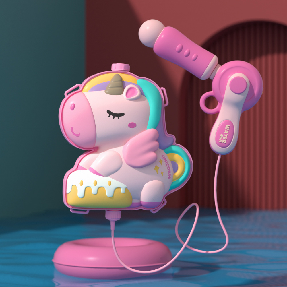 Pistola de agua para niños juguete mochila pistola de agua lucha artefacto masculino y femenino niños pull-out pistola de agua juego juguete