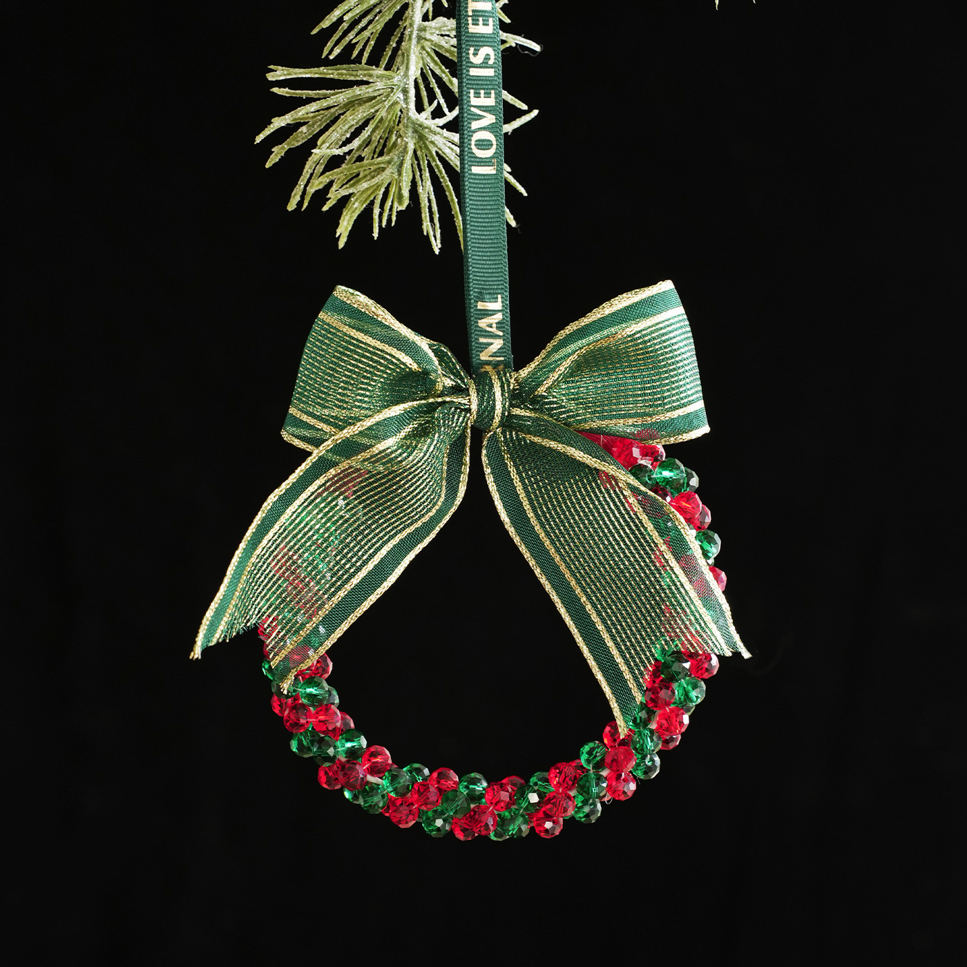 Nuevos productos de Navidad cristal campana colgante colgante decoración del árbol de Navidad guirnaldas colgante decoración de la puerta decoración de la escena de diseño de props