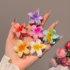 ネットの赤い卵の花の気質のヘアピンの女性の後頭部の半分は髪の小さいサイズを刺してサメのクリップの頭を挟みます。