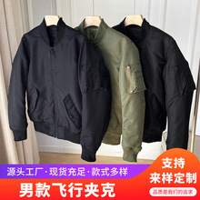 2024新款棒球服男加绒加厚休闲外套立领飞行服夹克宽松潮牌449629