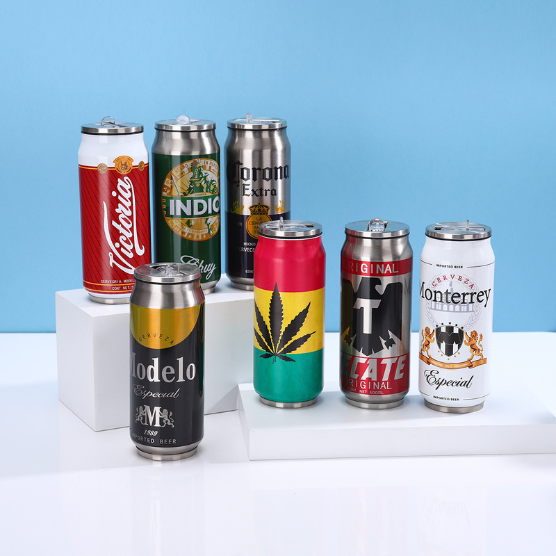 クリエイティブな新しいコーラボトル 304 ステンレス鋼真空断熱カップ屋外キャンプ直飲みビールカップ|undefined