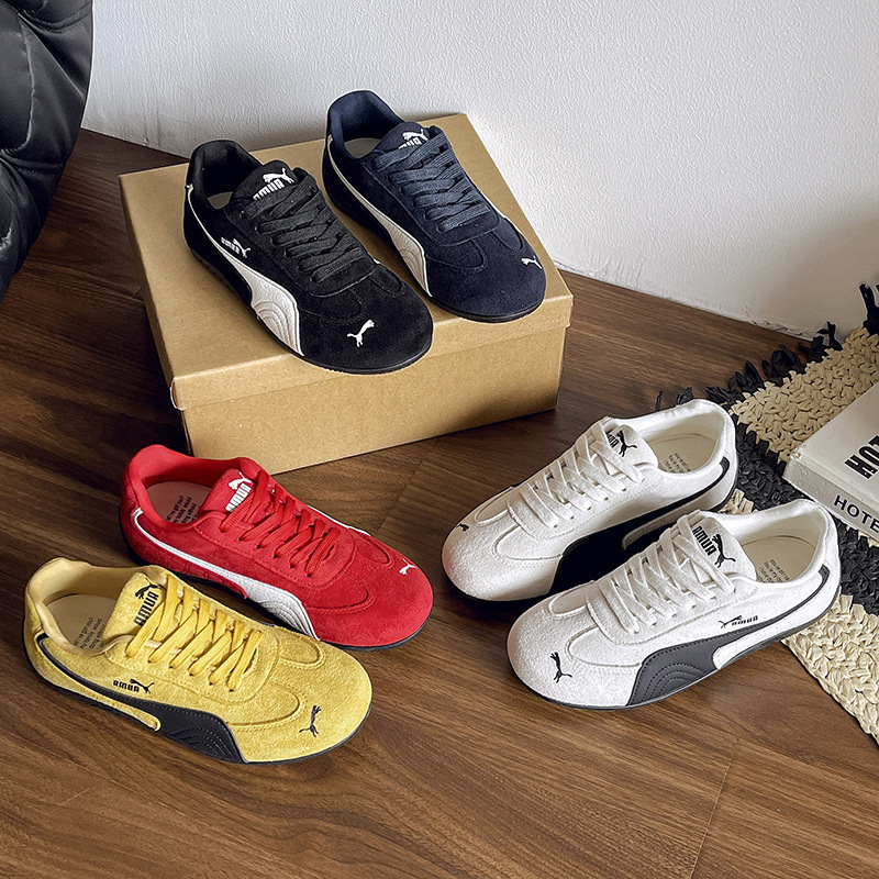 Retro Red Soft-Soled Forrest Gump Training Shoes for Women 2025 Thick-Soled Spring and Summer New Sports and Casual Shoes