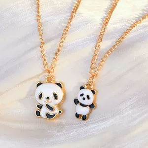 Creative Panda Necklace Gift for Men and Women, Animal Pendant for Kids and Students