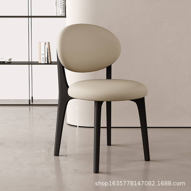 Silla de comedor de madera maciza moderna, comedor casero, hotel, cómodas sillas de respaldo, estilo nórdico, mesa de comedor simple, taburetes