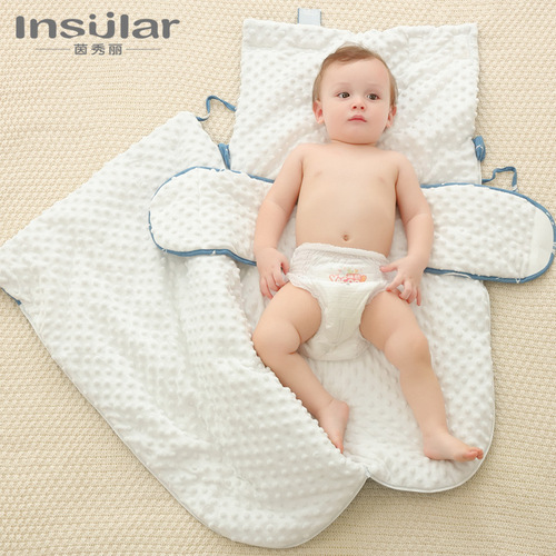 Yinxiuli autumn and winter thickened baby pure cotton anti-jump sleeping bag baby anti-kicking quilt baby beanie blanket sleeping bag