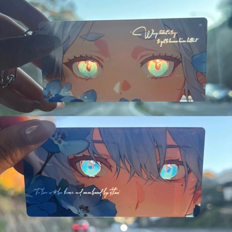 New Anime Peripheral Furiyan Acrylic Eyes Keychain High-Looking Backpack Pendant for Best Friend