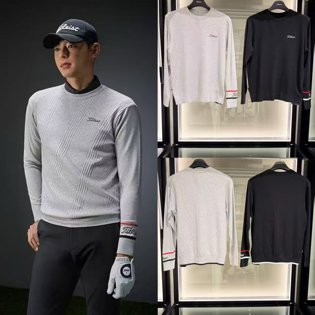 New Korean Original Golf Clothing Men's Long-Sleeved Knitwear Sports Casual Versatile Round Neck Pullover Sweater