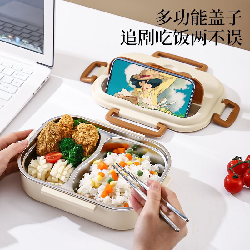 Caja de almuerzo para estudiantes aislada de acero inoxidable 316