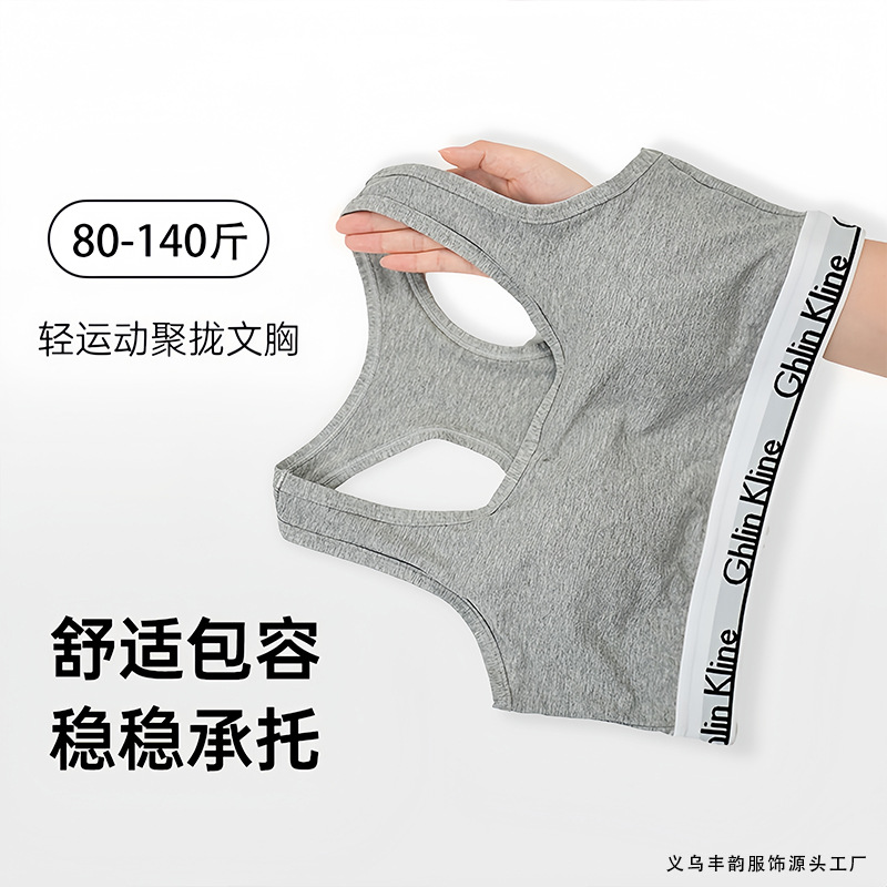 Conjunto de sujetador deportivo Fengyun, pecho grande, pequeño, a prueba de golpes, soporte superior, yoga, fitness, espalda hermosa, ropa interior deportiva, uso externo