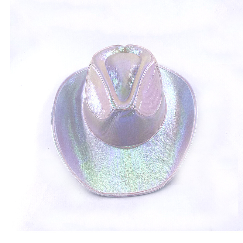 #551-3无线款 白色底(白色)发光牛仔帽