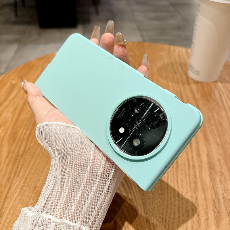 OPPOFindN5 携帯電話ケースに適した新しい折りたたみスクリーンハイエンド液体シリコーンフリップカバー落下防止保護カバー女性用|undefined