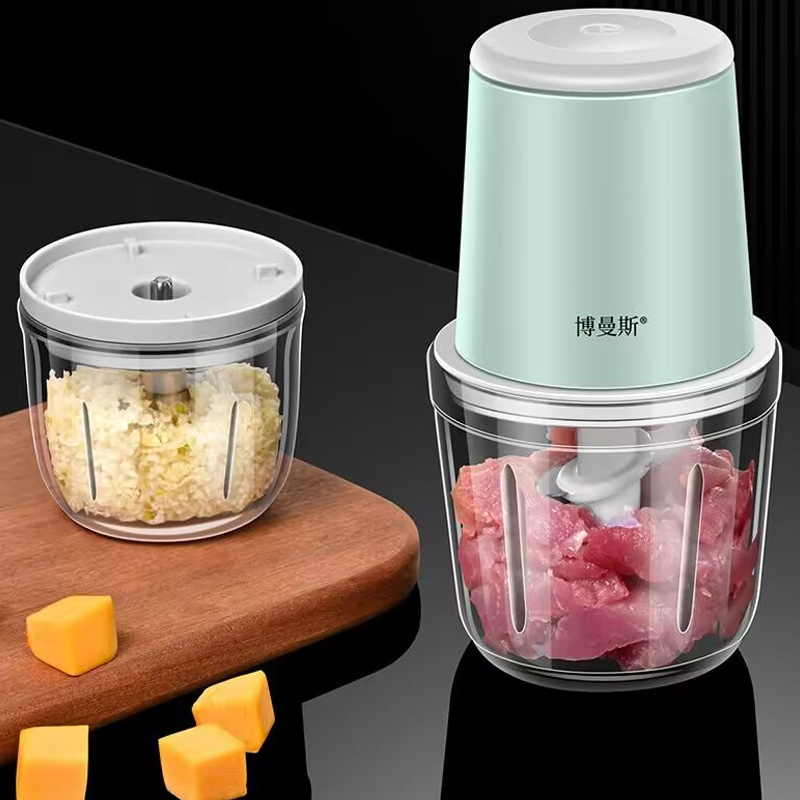 Electric garlic grinder garlic grinder automatic household food supplement device baby portable wireless meat grinder